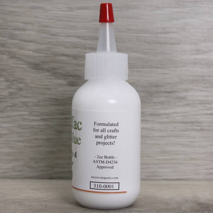 Glass-Tac Clear - Glass Glitter Glue - 2oz Bottle #310-0001 for wholesale on Faire