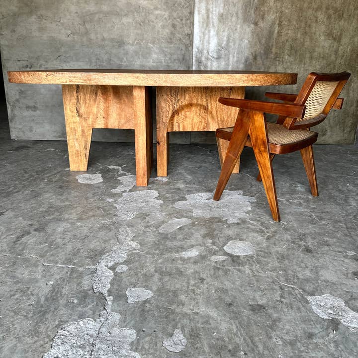 Office Objets - Wholesale Coffee Table - Massive mango wood table 2m10x1m14