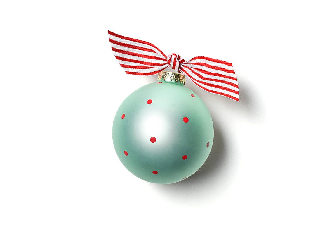 Coton Colors - Wholesale Ornament - Blue My First Christmas Hat Glass Ornament2
