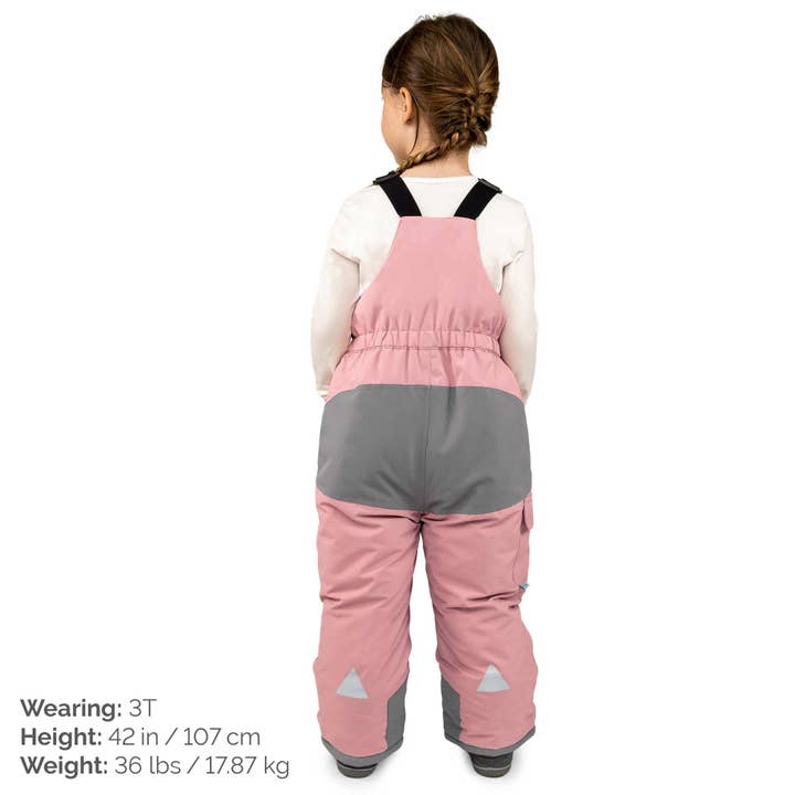 Jan & Jul - Wholesale Overalls - Kids - Dusty Pink | Kids Snow Overalls1