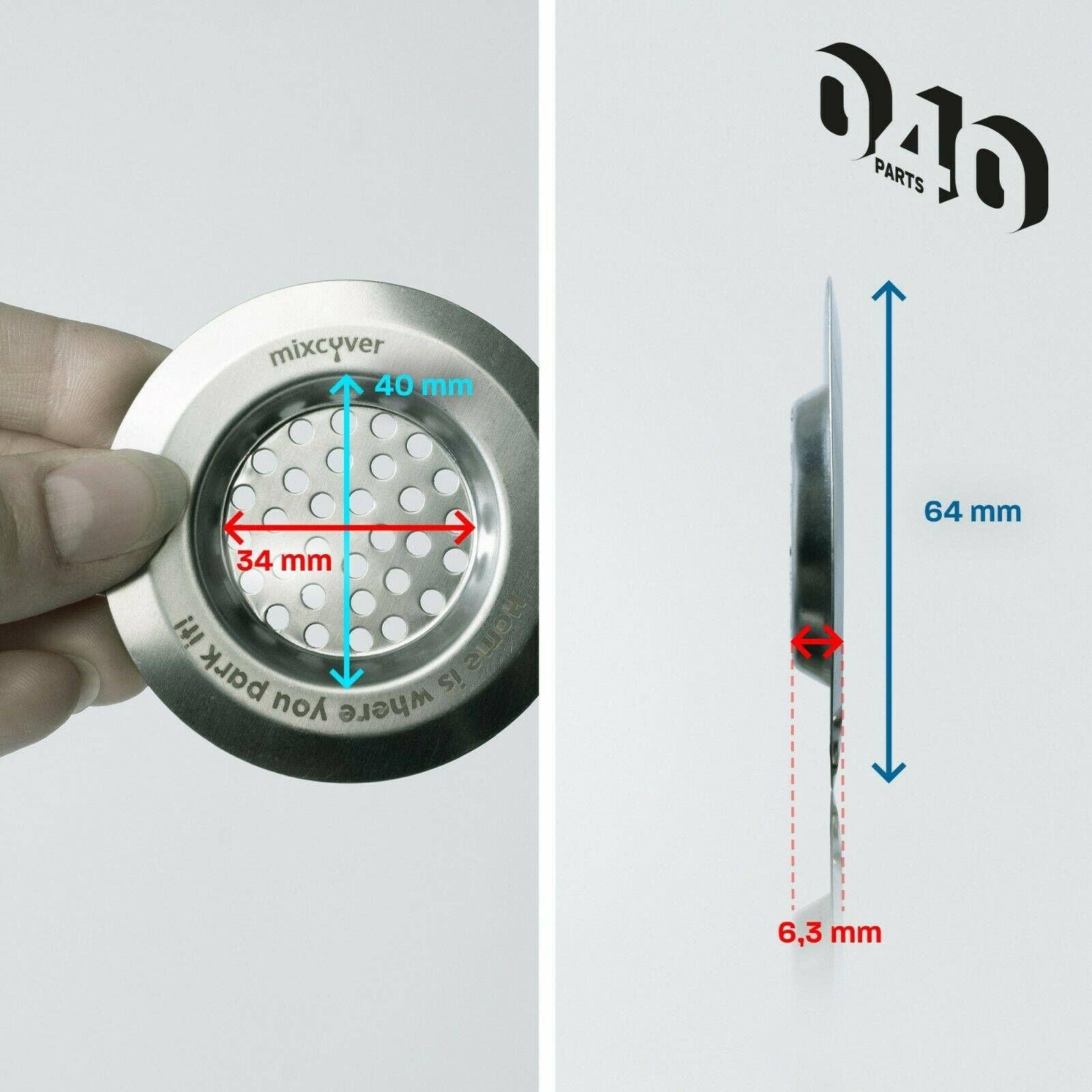 Mixcover GmbH - Wholesale Sink Strainer/Stopper - 040Parts Drain Strainer Camping Sink Motorhome/Caravan/Camper/Mobile Unit5