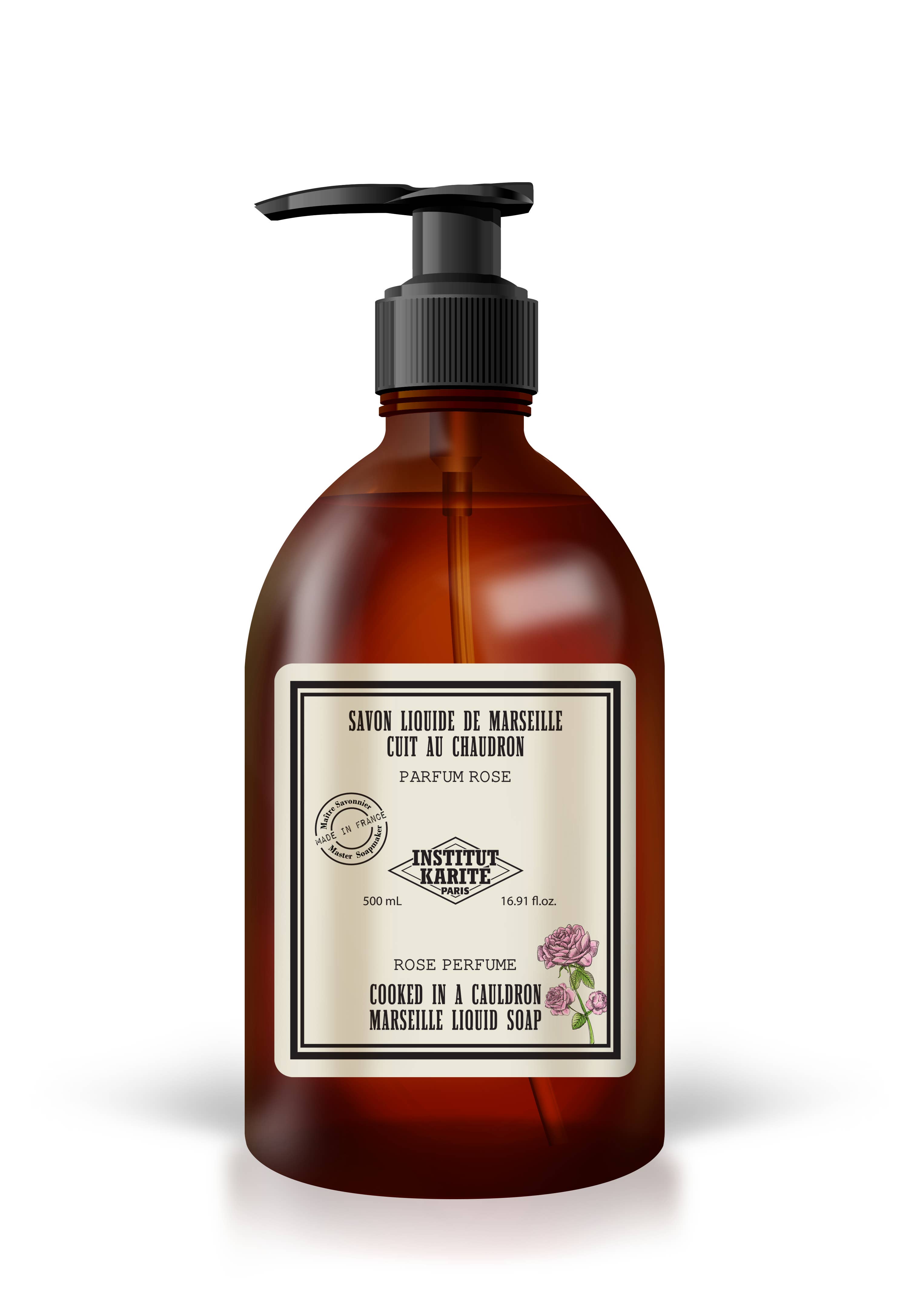 Institut Karité Paris - Wholesale Body Wash/Shower Gel - Vintage Rose Liquid Marseille Soap 500ML