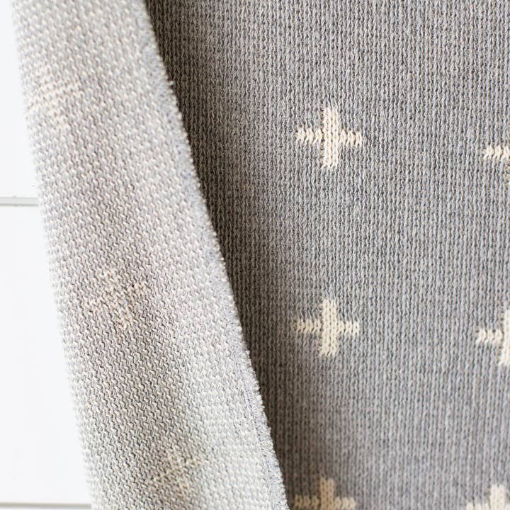 Modern Burlap - Wholesale Throw Blanket - Made in the USA | Mini Swiss Cross Knit Throw22