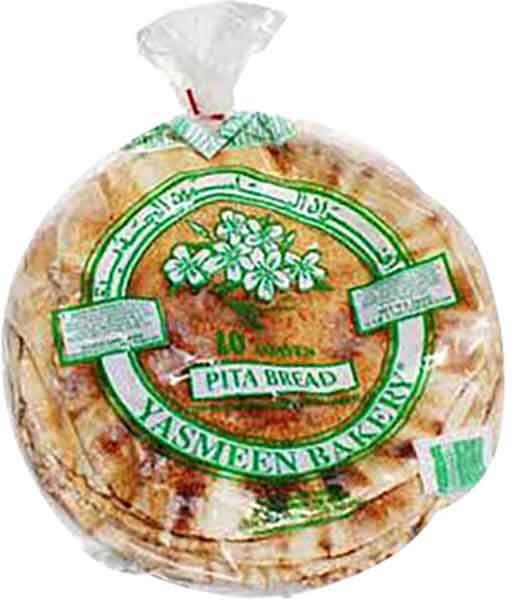 Hudson Meat Company - Wholesale Bread/Tortilla - BREAD PITA WHITE 10PC     -     YASMEEN0