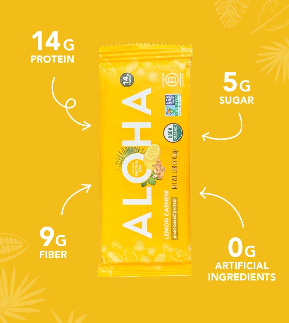 Aloha - Wholesale Snack Bar - Lemon Cashew Protein Bar3