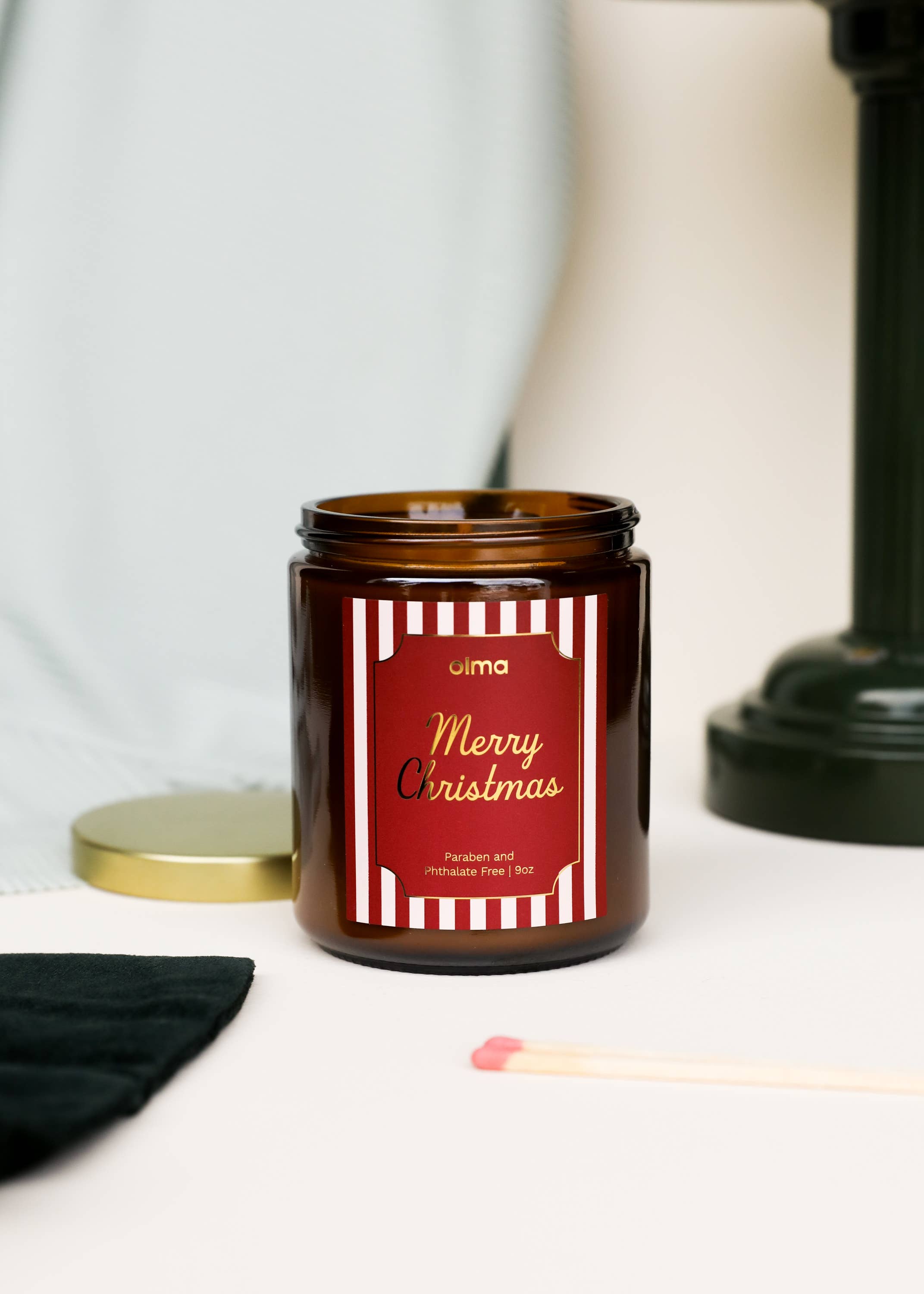 JaxKelly Candles - Wholesale Jar/Filled Candle - Merry Christmas - Holiday Christmas Candle - 9oz Amber2