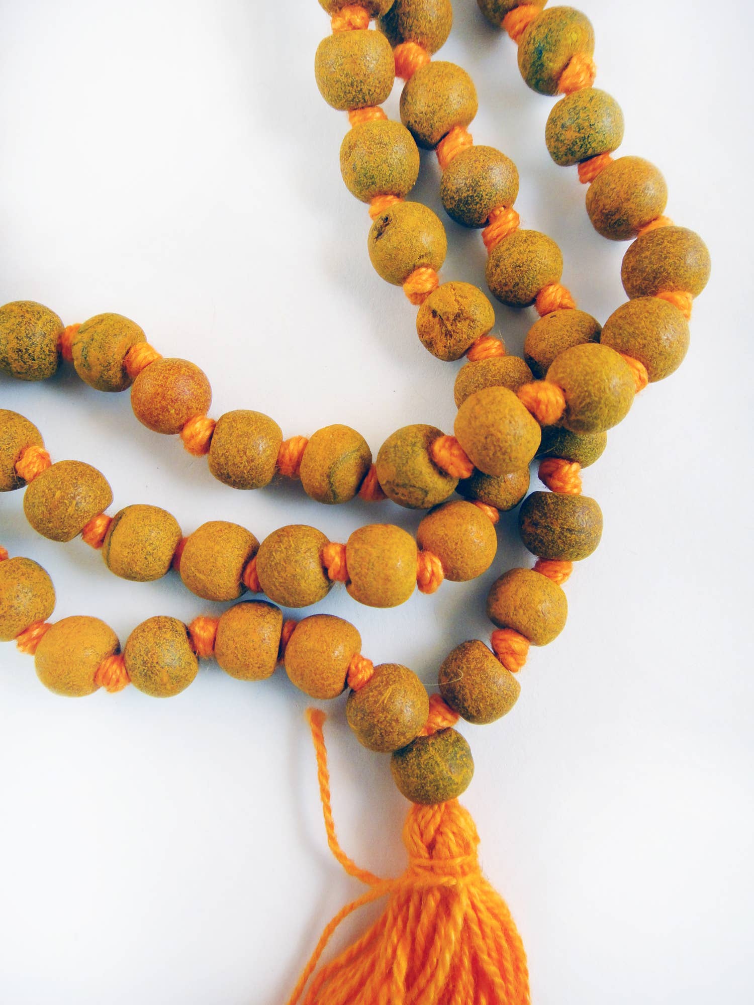 Tika - Wholesale Prayer Beads Necklace - Knotted Haldi Turmeric Mala2