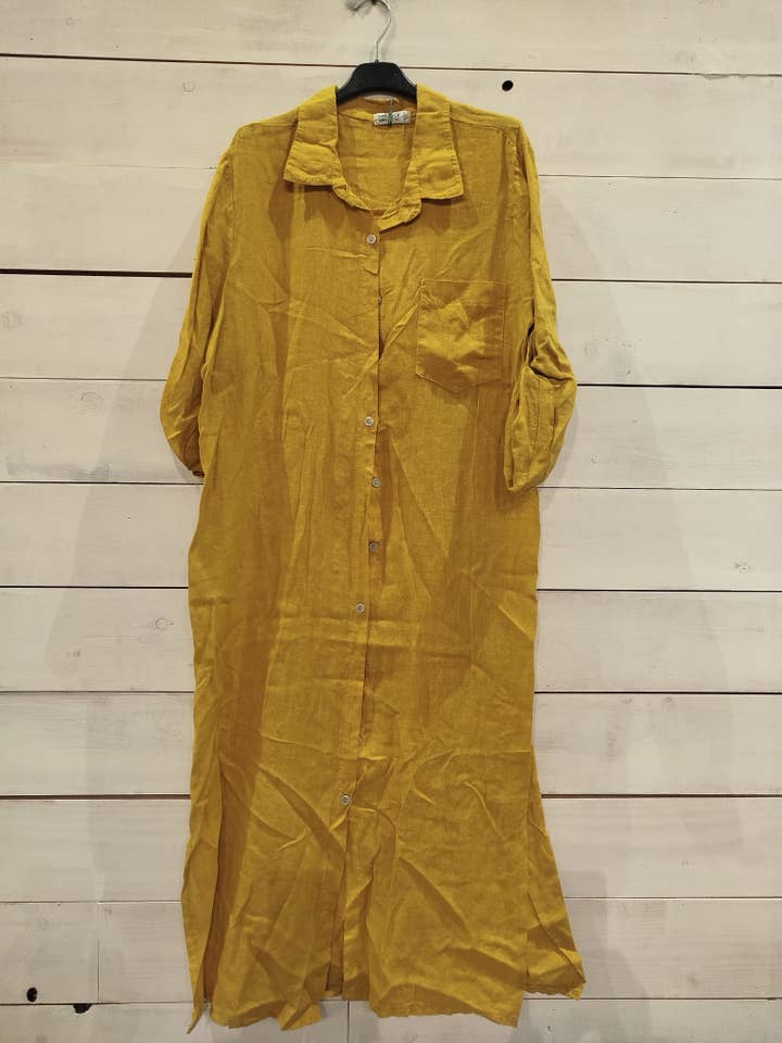 Linos y Textiles - Vendita all'ingrosso Camicia button down - Donna - REF 8827 T-SHIRT LUNGA 100% LINO10