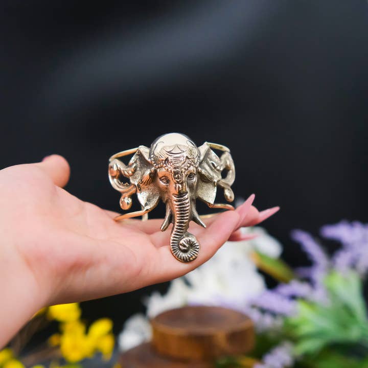 Karma Nepal Crafts - Wholesale Cuff Bracelet - Handmade Boho Elephant Adjustable Bracelet