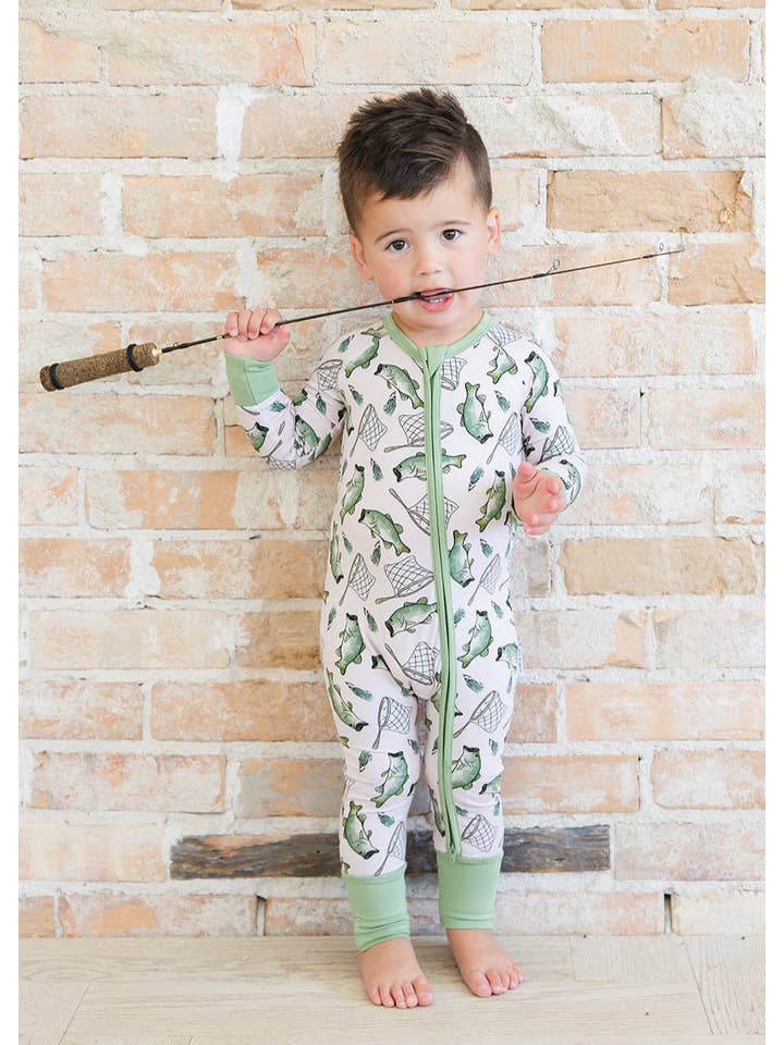 Charlie Lou Baby - Wholesale Jumpsuit - Baby - Bamboo Rompee™ | Gone Fishin'2