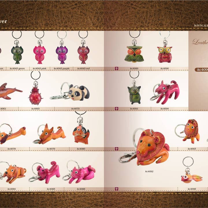 Sunflower Handmade leather inc - Vente Porte-clés – unisexe - 144 porte-clés en cuir assortis7