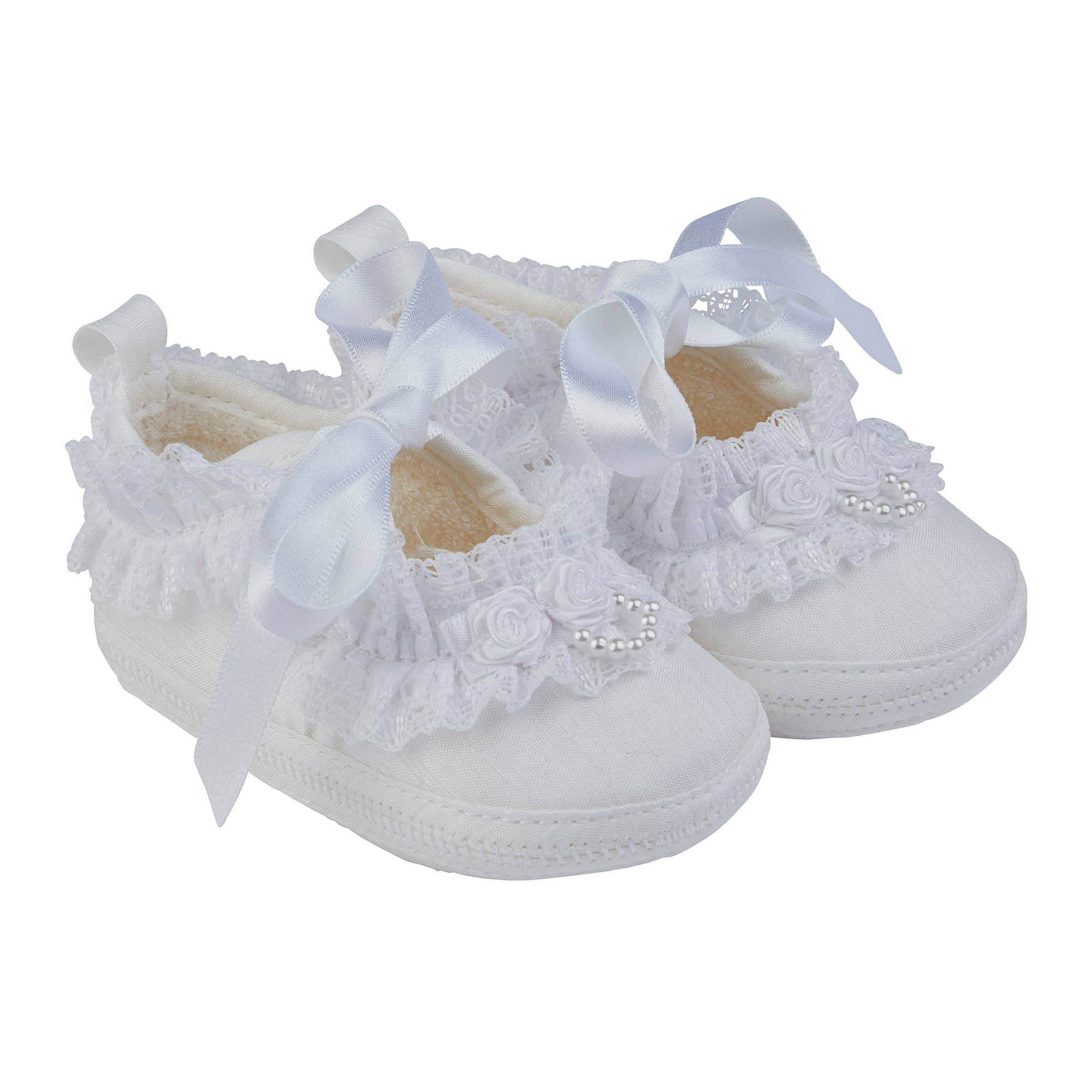 Early Days & Baypods - Wholesale Cot shoes – Baby - Sara girls special occasion shoe by Early Days with rosebuds