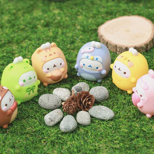 K-Wonderland – Engroshandel Legetøjsfigurer - Børn – Molang & Animal Friends tilfældige figurer - samleserie14