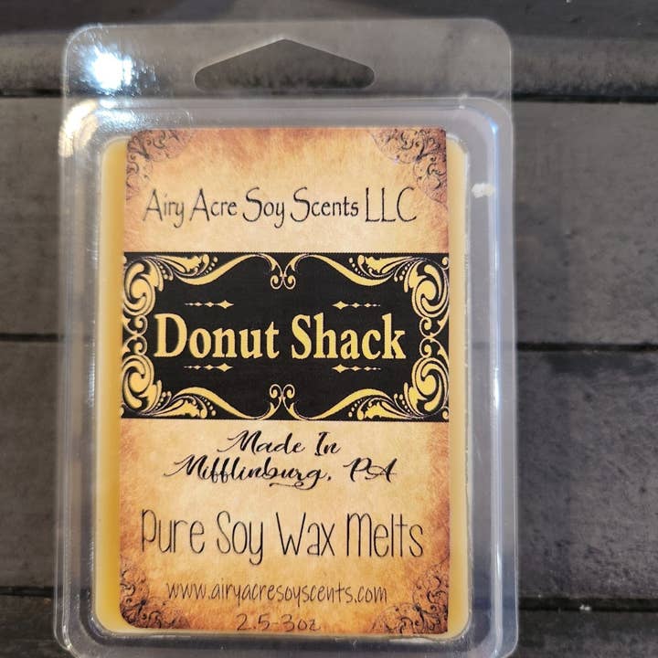 Donut Shack for wholesale by AIRY ACRE SOY SCENTS LLC