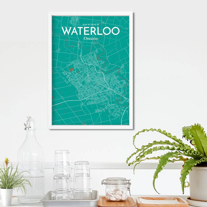 OurPoster.com - Wholesale Poster - Waterloo City Map Poster63