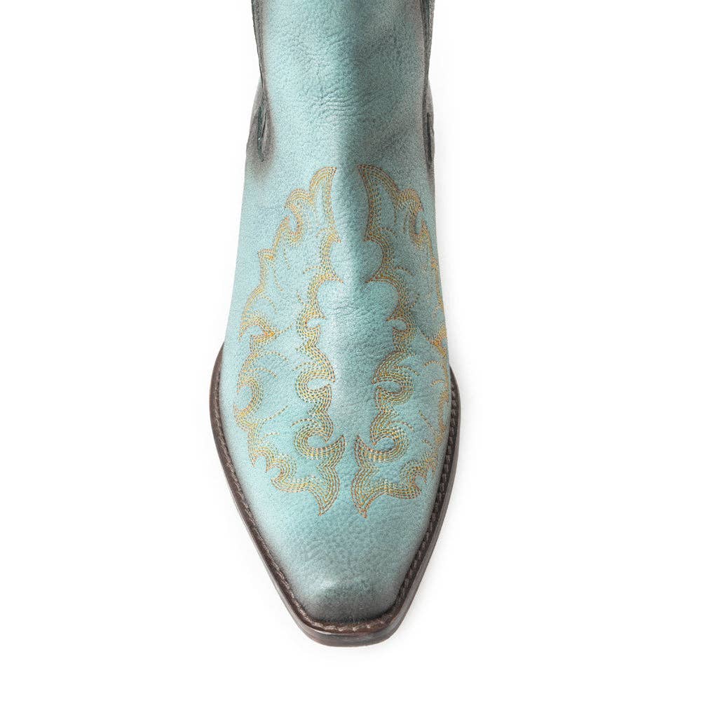 MYRA - EU - Venta al por mayor Botas cowboy - Mujer - Botines Dearling Ranch en color teal3