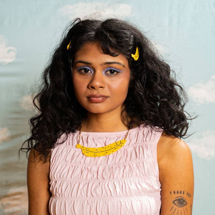 Peach Beast - Wholesale Pendant/Charm Necklace - Ripe Banana Statement Necklace4