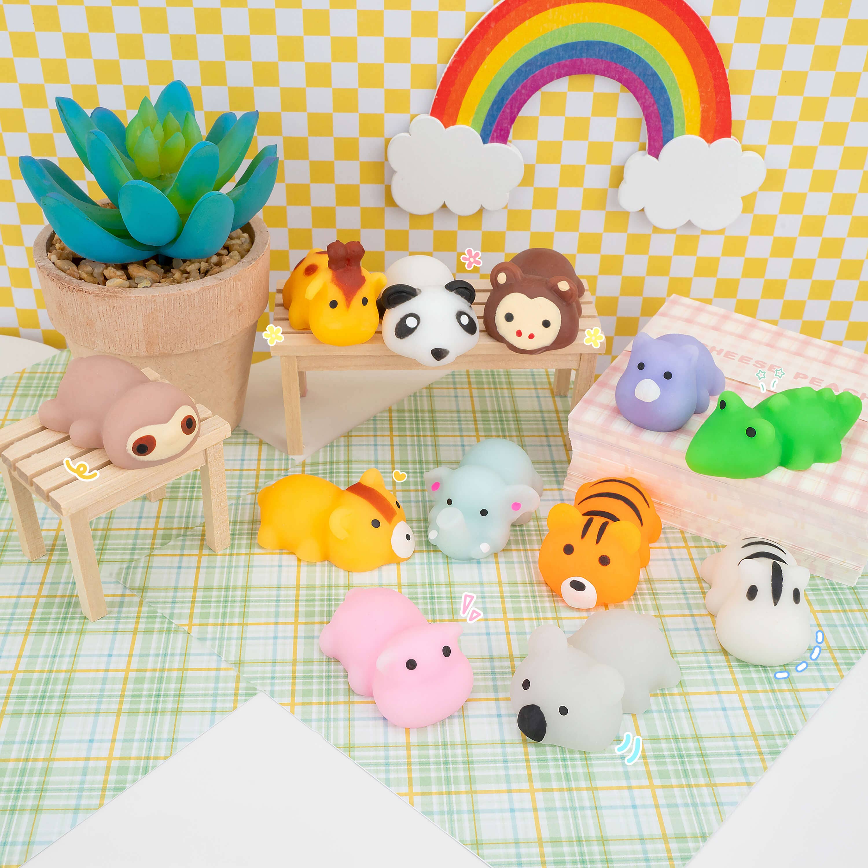 Kawaii Slime Company - Wholesale Squishy Toy - Kids & Baby - Zoo Animals Mochi Squishy (100pcs/case)5