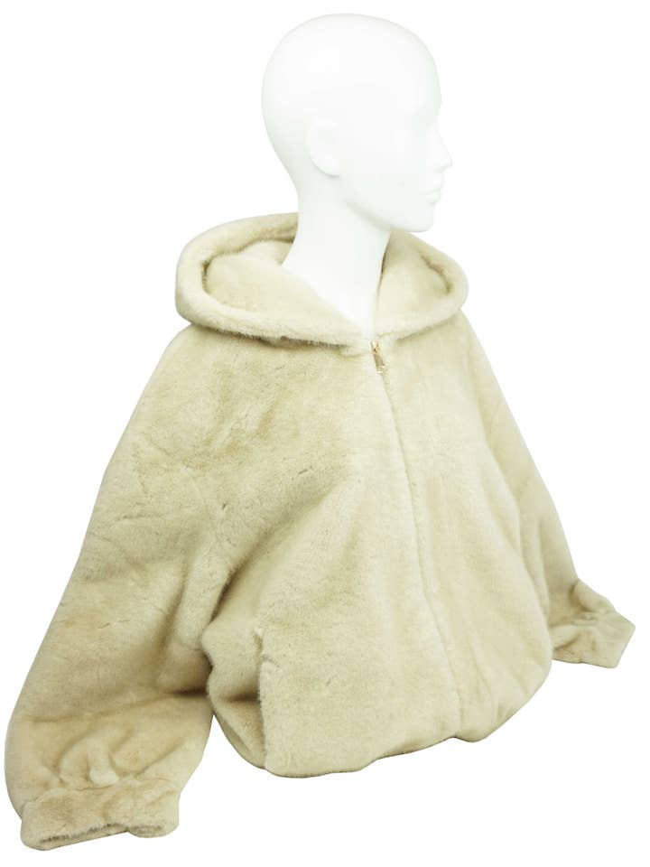 Anais - Wholesale Jacket - Women's - Faux fur hooded jacket MT0903