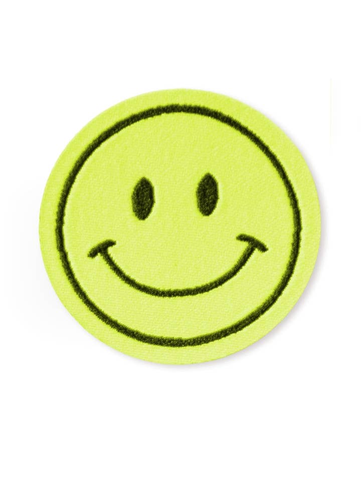 Patch - leende - neongul *påstrykbar* för wholesale av Paul und Clara