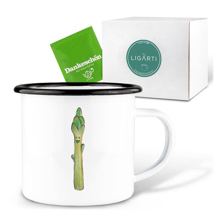 LIGARTI - Wholesale Coffee Mug - Enamel Mug – Asparagus1