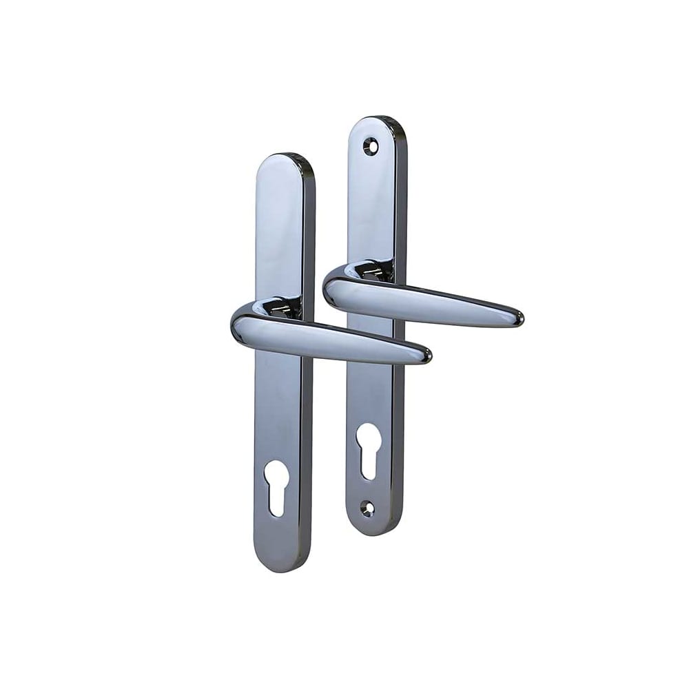 Diybasket - Wholesale Knob/Pull - Trojan Sparta uPVC Multipoint Lever/Lever Door Handle - 92mm c/c - Chrome0