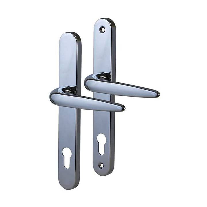 Diybasket - Wholesale Knob/Pull - Trojan Sparta uPVC Multipoint Lever/Lever Door Handle - 92mm c/c - Chrome0