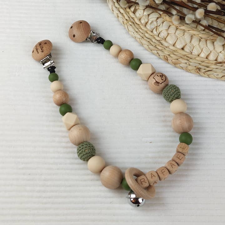 Car Tensioner Cream-Green for wholesale by Little Baby Musthaves