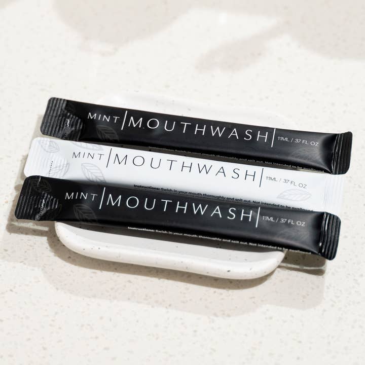 Go Mouthwash - Wholesale Mouthwash - Luxury Mouthwash Packets 250pc - Matte Black