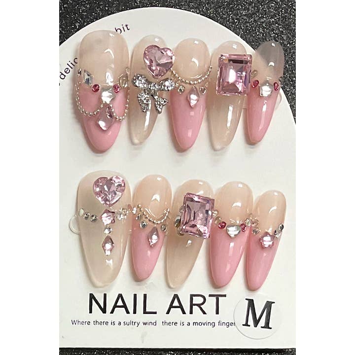 Kids Charm Online - Wholesale Press-On/Fake Nails - PRESS ON WOMEN ACRYLIC NAIL SET.
