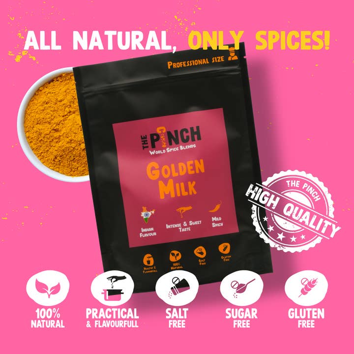 The Pinch - World Spice Blends - Wholesale Dried Spice Mix - Golden Milk - 400g1