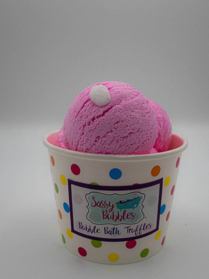 Sassy Bubbles, Bubble Bath Truffles Cherry Almond, 5 pack for wholesale by Sassy Bubbles