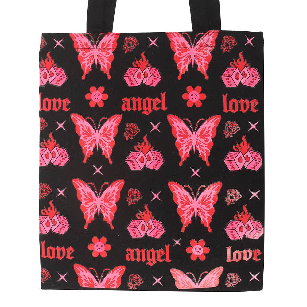 Something Different Wholesale - Wholesale Tote Bag - Women's - Flaming Butterfly Print Tote Bag1