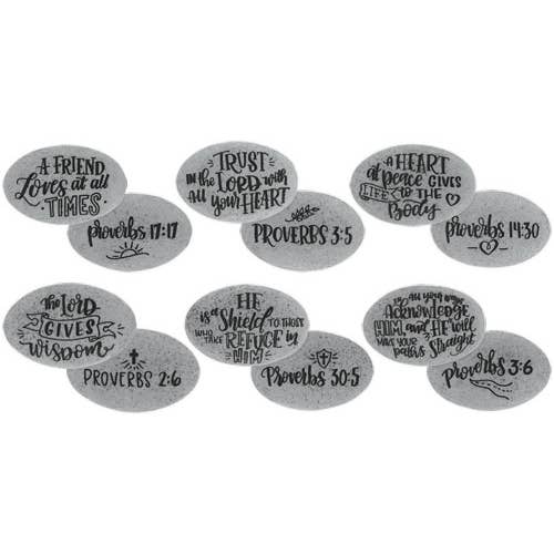 Refill - Proverbs Stone 72pc Assortment for wholesale by AngelStar