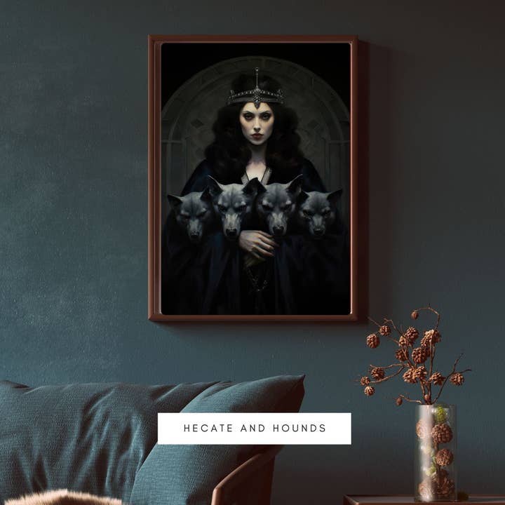 Ye Curiosity Shoppe - Wholesale Art Print - Hecate and Hounds Art Print