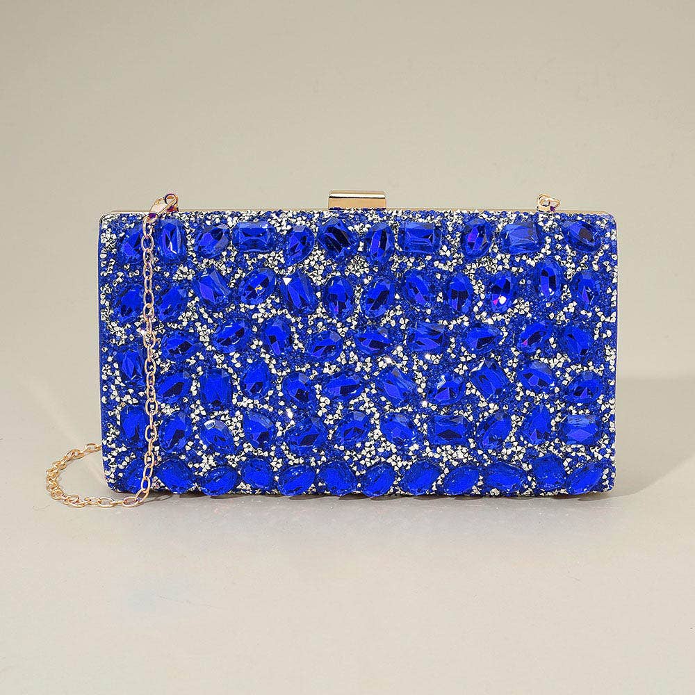 Sensibling Corp. - Wholesale Clutch Bag - Women's - Faceted Stone Embellished Evening Clutch Bag7