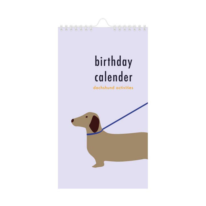De Lange Tafel - Venta al por mayor Calendario - Calendario de cumpleaños 'Teckel'