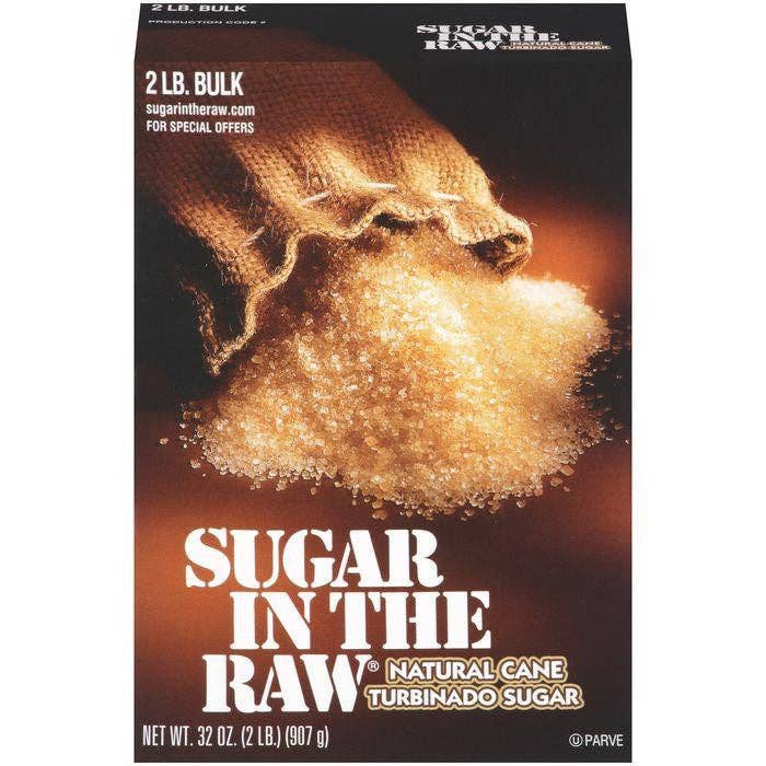 Sugar In The Raw Natural e Turbinado Sugar 2 lb. Bulk for wholesale by KeHE Distributors, LLC
