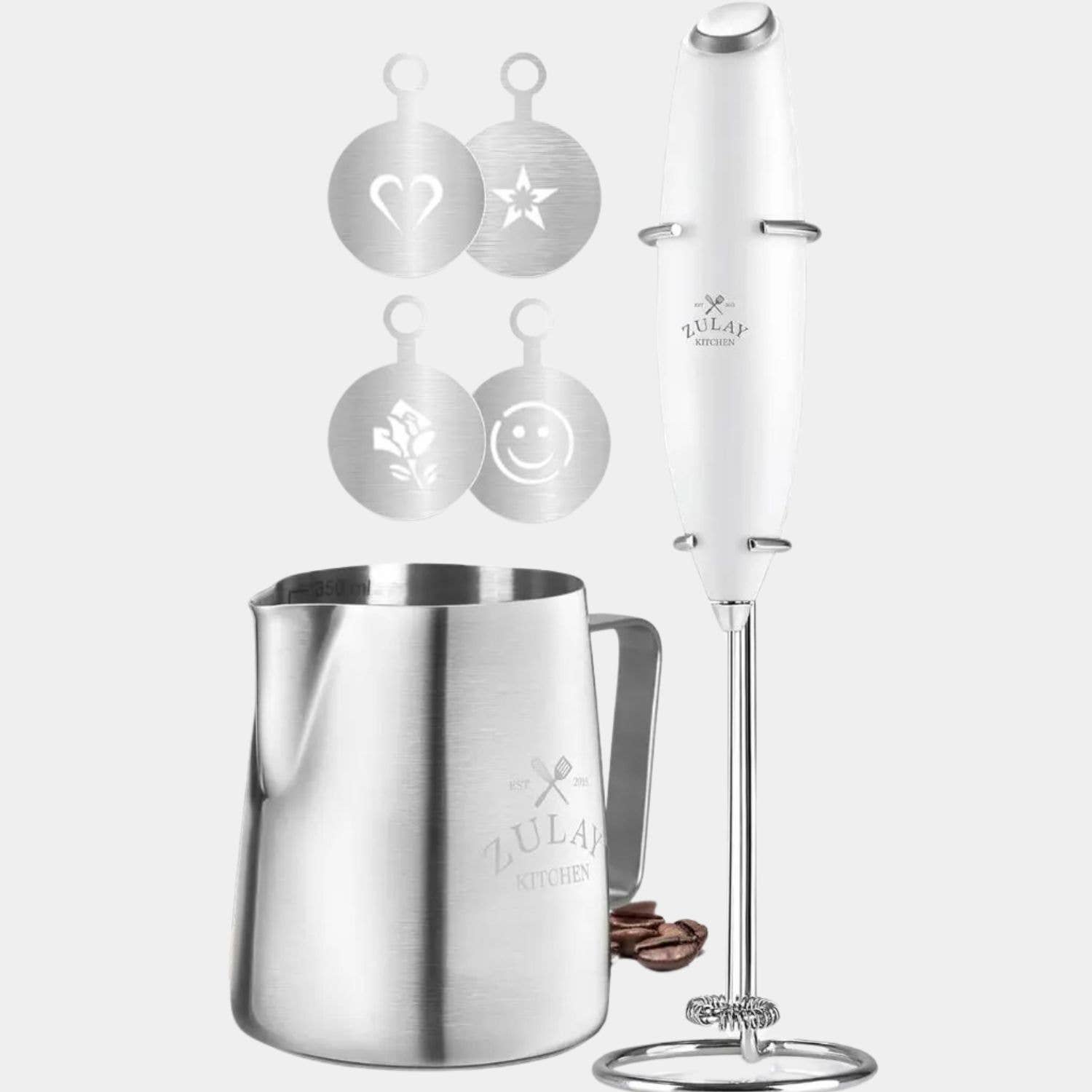 Zulay Kitchen - Wholesale Coffee Machine - Complete Milk Frother Set, Coffee Gift 10