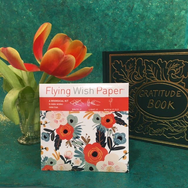 FLYING WISH PAPER ® – Engroshandel Hverdagshilsen kort – ORANGE BLOSSOM, Interaktiv Mindfulness Ritual Feriegave3