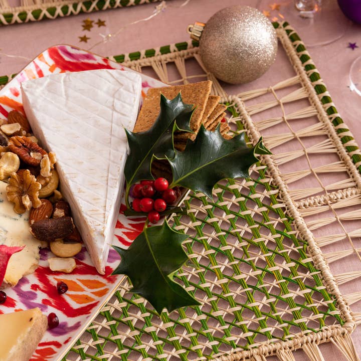 Washein - Wholesale Placemat - Green Olive Square Placemats Natural Woven Straw4