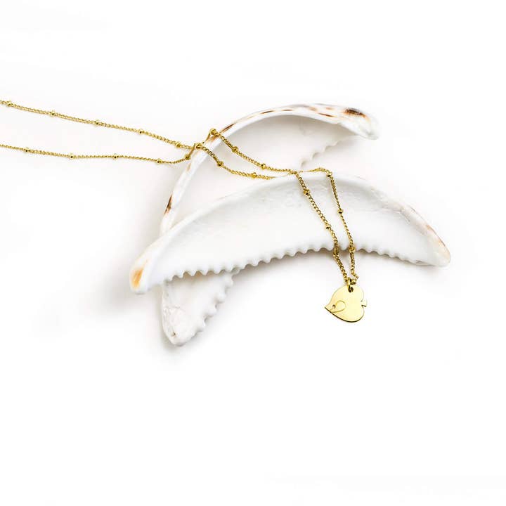 Collana Angel Fish in oro o argento per la vendita all'ingrosso da parte di Les Naturalistes