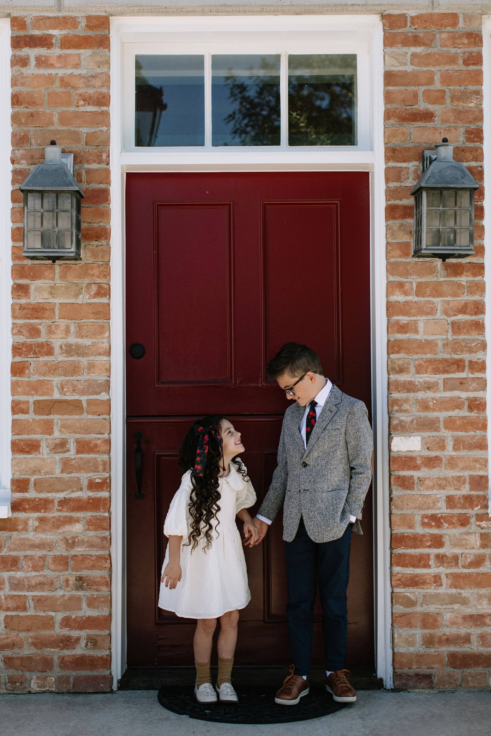 Boon Ties - Vente Cravate – enfant - Cravate Garçon Rouge à Motifs Floraux3