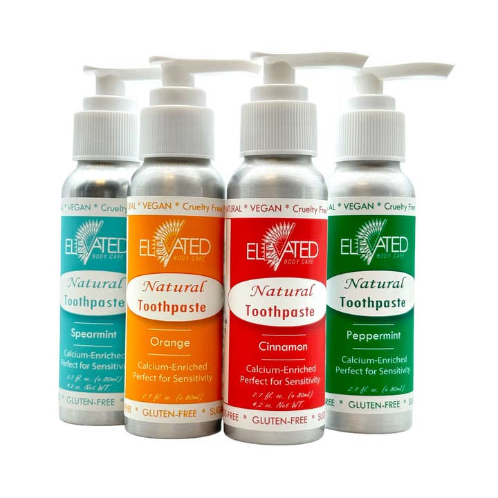 Taylor's Naturals - Wholesale Toothpaste - ELEVATED - Xylitol Natural Toothpaste - w/ PUMP
