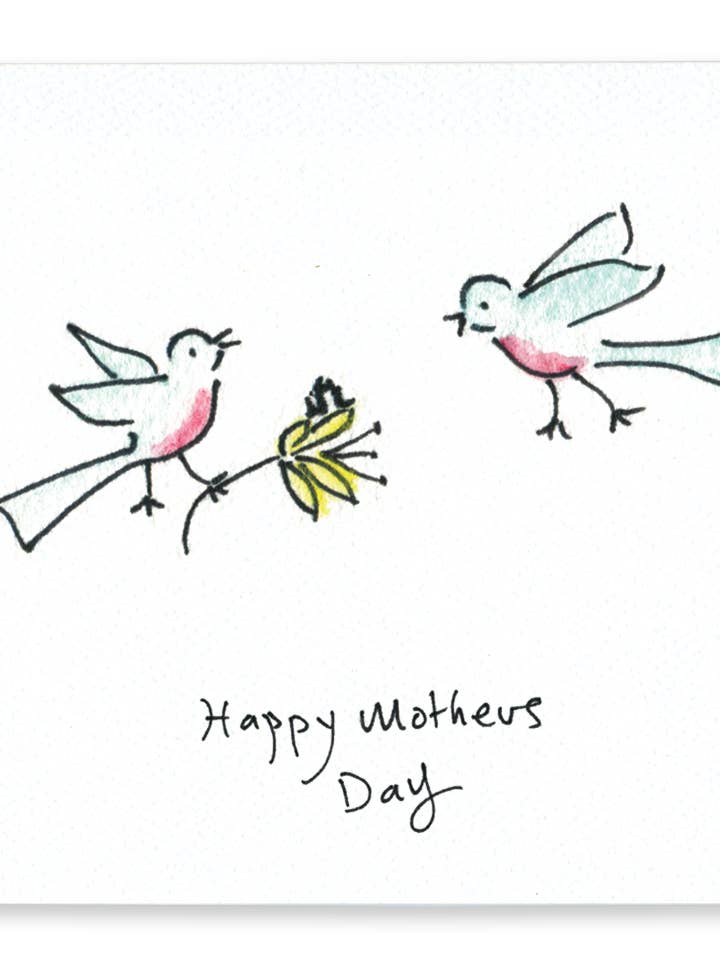 Bonne fête des mères - Carte de vœux Bluebird pour la vente par Rosie’s Wonders Connection Cards