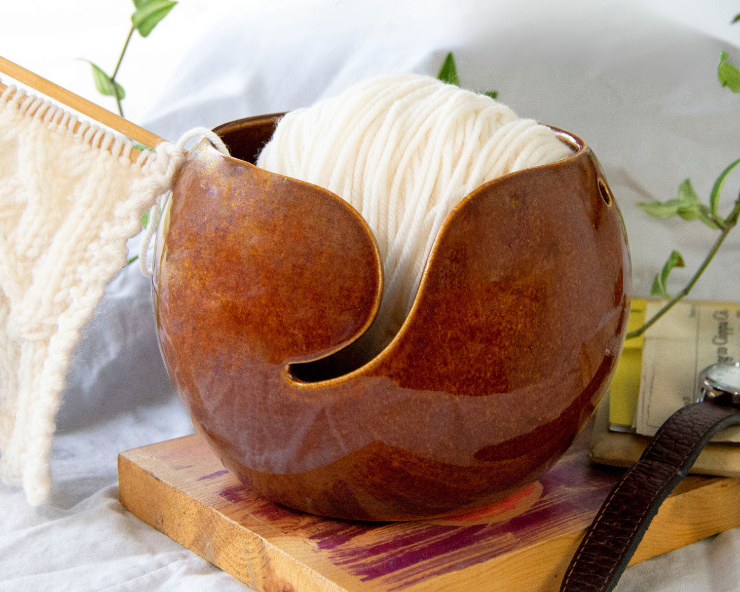 Cōppa Cōllaborative LLC - Wholesale Knitting/Crochet Supplies - Minimal Ceramic Yarn Bowl11