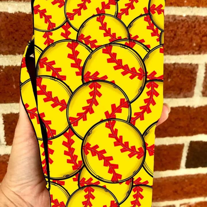 Kims Korner - Wholesale Drink Huggers & Koozies - 30 OZ SOFTBALL 🥎 PLAY BALL Insulated Cup Cover