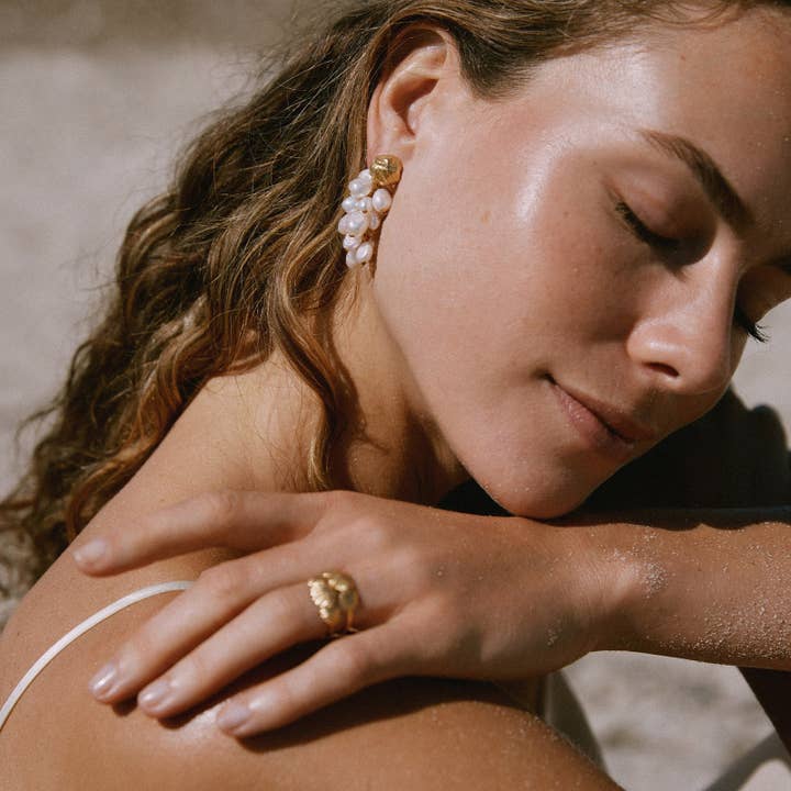 Agapée Jewelry - Wholesale Dangle Earrings - Grappa Earrings | Jewelry Gold Gift Waterproof3