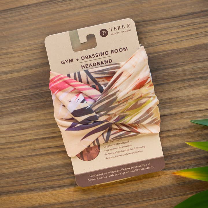 GYM+ Dressing Room Headband for wholesale by Terra Natural Designs