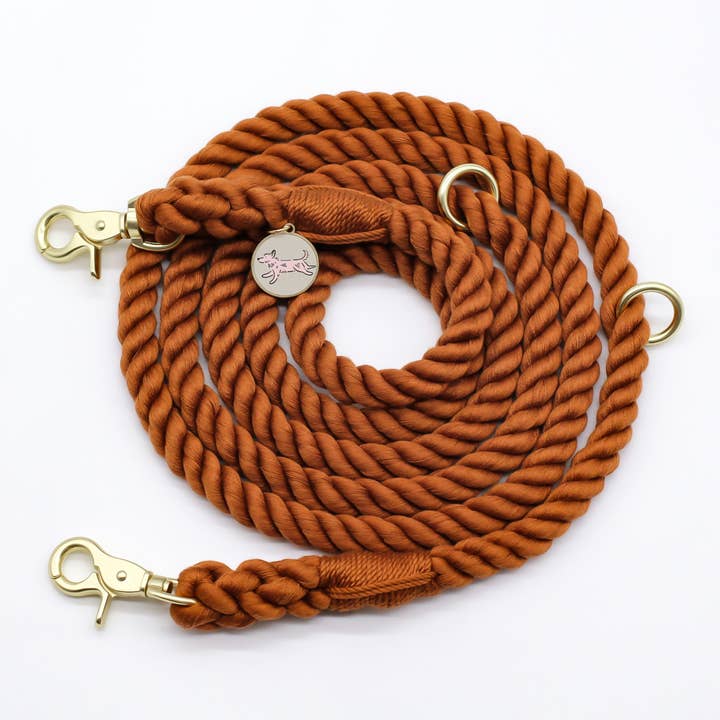 Desert Clay Hands-Free Rope Leash for wholesale by Bop Pop Pets